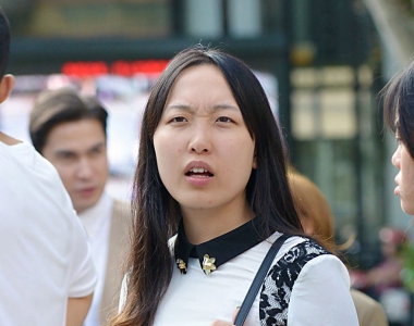 北京街拍气质美女迷人背影