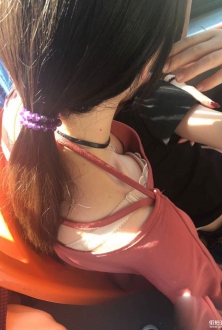 紫色吊带装